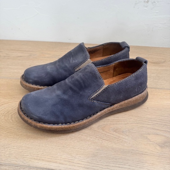 Born Bryson Dark Blue Distressed Loafers main image 3